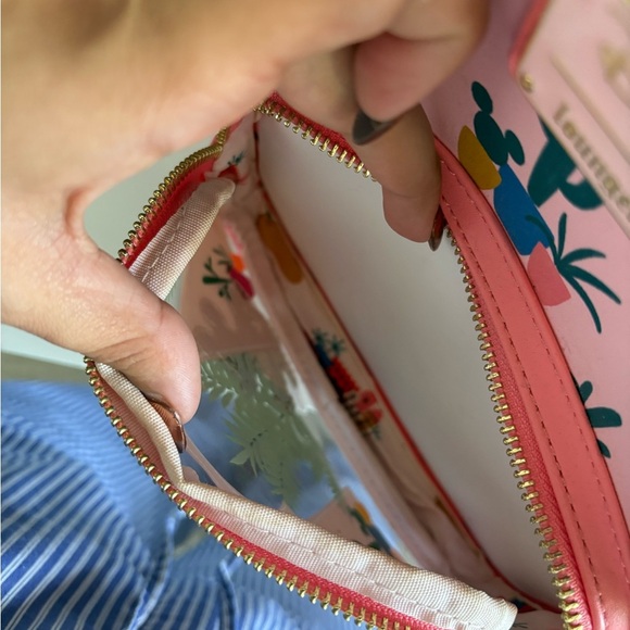 Loungefly Mickey Pink Cactus Backpack - Picture 6 of 6